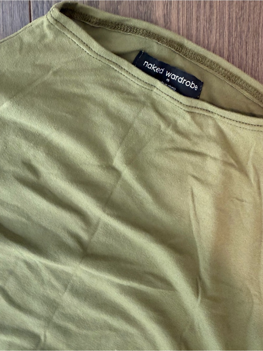 naked wardrobe olive green flare legging set - Picture 3 of 4